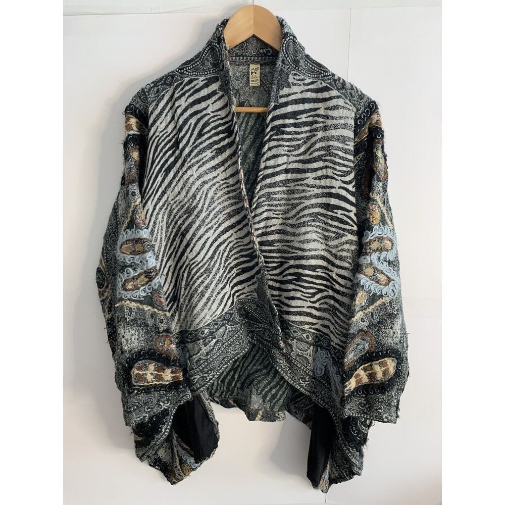 Zebra Print Women's Cardigan